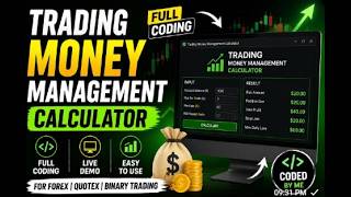 I Built a Trading Money Management Calculator 💻 | Full Coding Tutorial Bangla#davoloping #coding