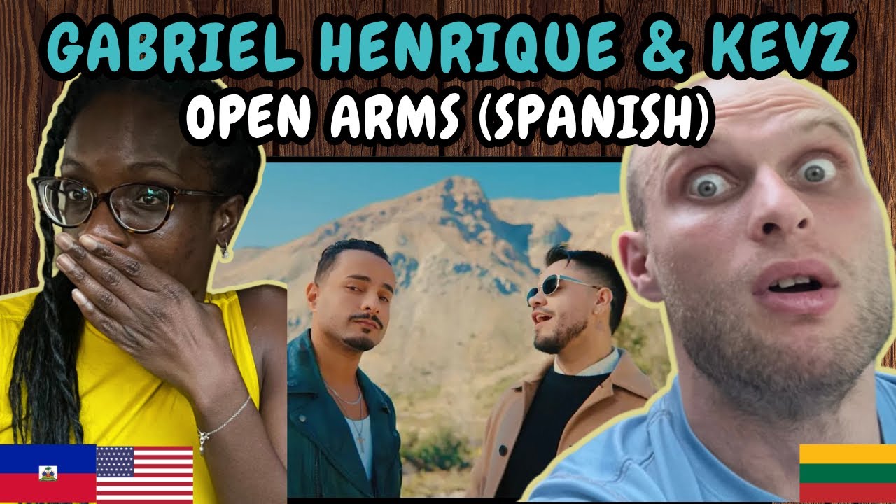 REACTION TO Gabriel Henrique & Kevz - Open Arms (spanish version) | FIRST TIME WATCHING