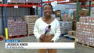 Rep. Terri Sewell - BBCF's Chris Spencer and Selma Area Food Bank's -Ryan Johnson. WSFA TV Newscast