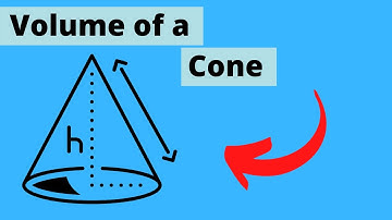 How to find the VOLUME OF A CONE