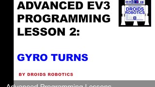 EV3 Programming Lessons by Droids Robotics