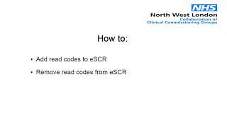 eSCR How to view and amend via Clinical System