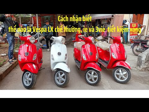 Cách để nhận biết thế nào là Piagio vespa LX thường và vespa LX IE và 3vie.