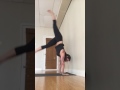 Kick up to handstand at the wall