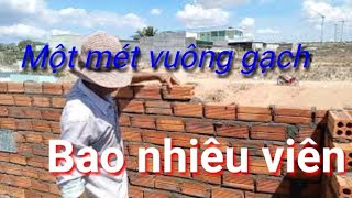 Một mét vuông gạch .bao nhiêu viên