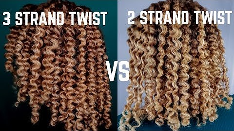 2 Strand Twists VS 3 Strand Twists | Natural Hair | Twist Out