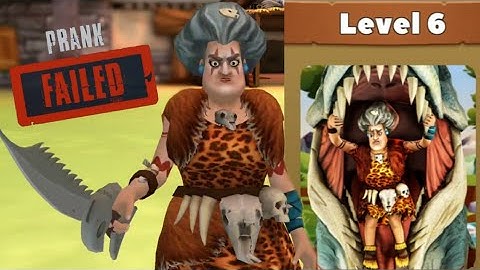 Scary Teacher Stone Age [Failed Prank - Level 6] Gameplay - Walkthrough [Android - ios]