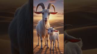 garm registan me Bakri pyase tadap rahithi#ai #goat #viral #short #video #terending