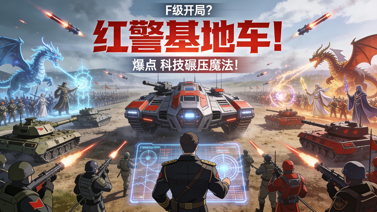 【FULL】🔥《全民領主：我獲得紅警基地車》別人覺醒騎士法師，他直接開出紅警基地車！ 天啟坦克橫推萬族戰場！#小說#動畫#漫剧#智绘