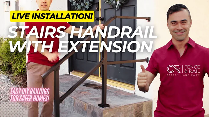 How to Install CR Fence & Rail's Stairs Handrail Kit and Handrail Extension (Live Installation)