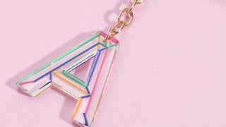 How To Make A Beaded Keyholder (With Letter 'A')