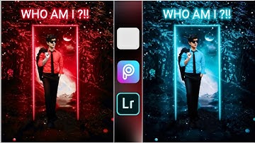 PicsArt 3D Neon Light Futuristic Boy Photo Editing Tutorial - SHERRY Productions