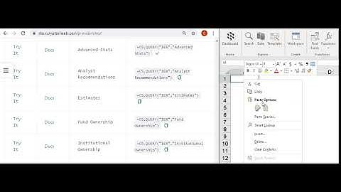 Using IEX Cloud API data in Cryptosheets