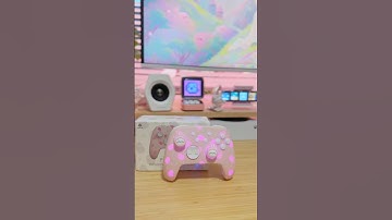 Cute Pink Switch Wireless Game Controller!✨ #shorts