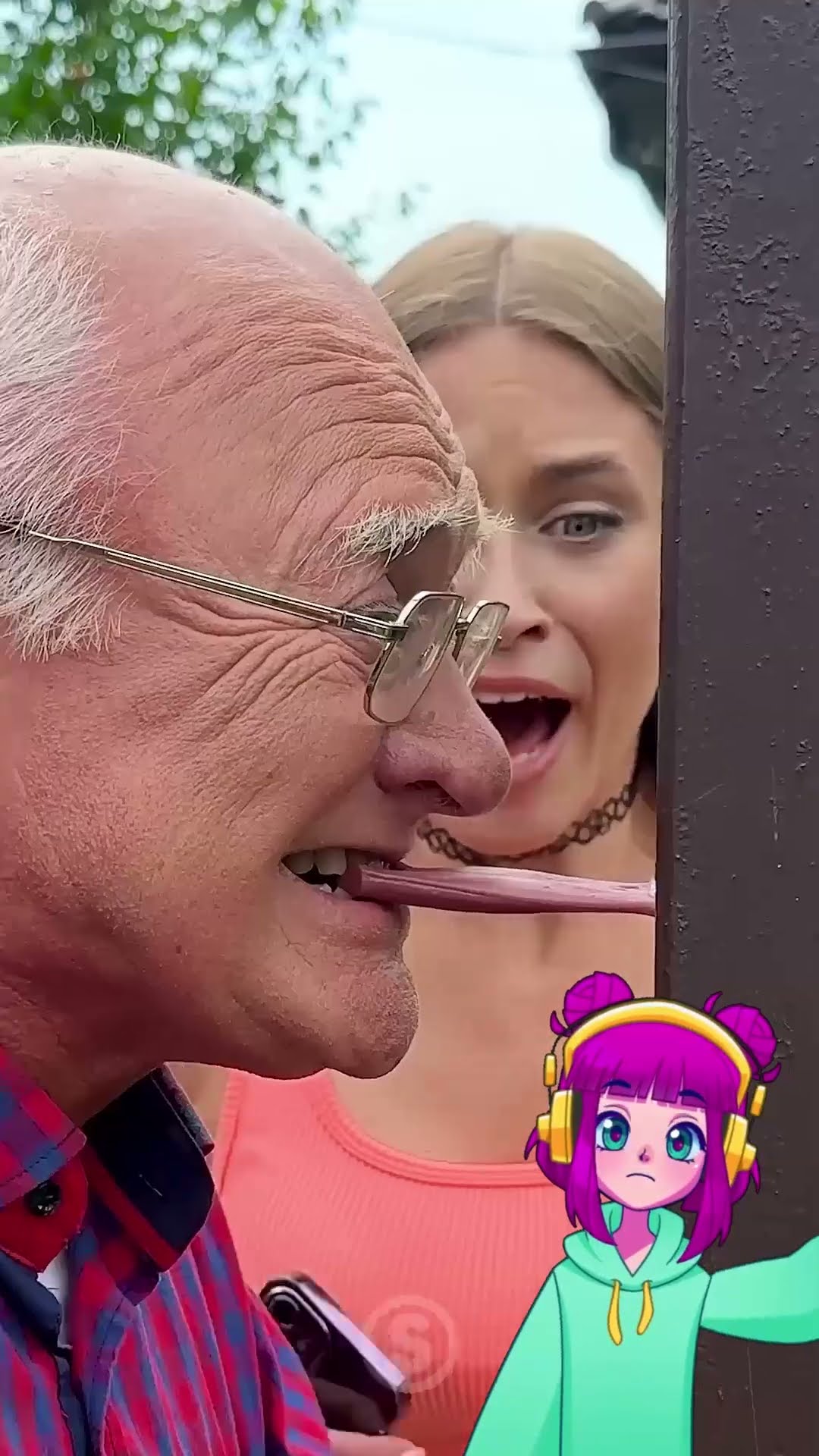 Oh No! My Grandpa's Stuck to a Pole ? #prank