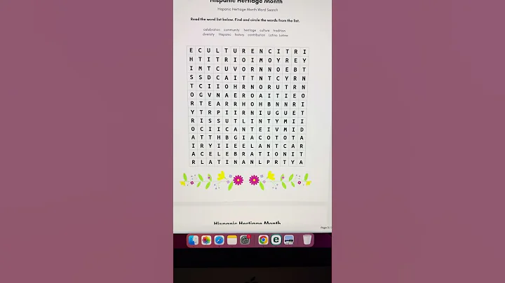 Hispanic Heritage Month Activity Preview