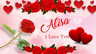 💖Alisa I Love You | English Love Song | Love Song with Name #Ad4beloved