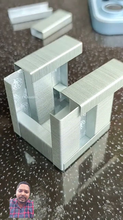 rubbycube from stapller hack ajab gajab #diy #coolideas #satisfying #stapler #miniature #wonderfulid