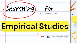 Information Find Empirical Studies with EBSCOhost's PsychARTICLES Guide