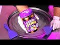 How to make Peanut Butter &amp; Jelly to Ice Cream Rolls - with Smuckers Goober Grape | ASMR PB J Recipe