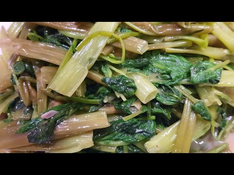 STIR FRY MORNING GLORY CHINESE STYLE