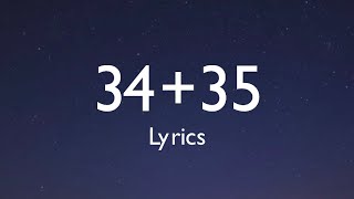 34+35 (Lyrics)- Ariana Grande