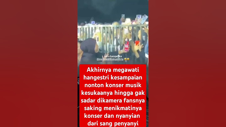 megawati hangestri akhirnya kesampaian nonton konser musik favoritnya hingga gak sadar dikamera fans