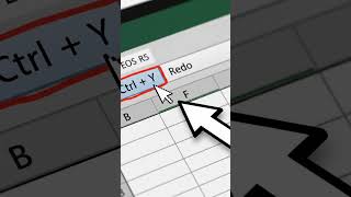 Press Ctrl + Y to redo what you just undid in #Excel #tips