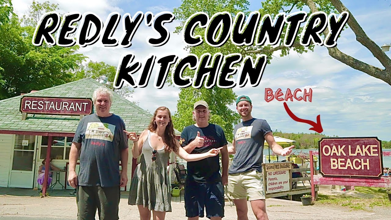 A DAY at REDLYS Oak Lake BEACH Delicious Food, Swimming, Cottage