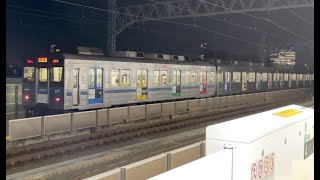 急行南栗橋行きの東急8500系8637F（BUNKAMURA号。2021年12月３日撮影）