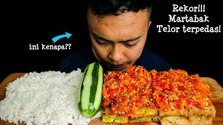 MUKBANG MARTABAK TELOR PEDAS PAKE NASI!! SPICY FOOD MUKBANG 🔥