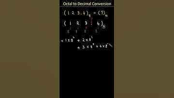 Octal to Decimal Conversion HSC ICT