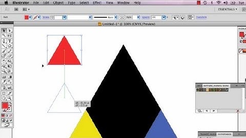 How to Make Three Sides of a Triangle Different Colors in Illustrator : Adobe Illustrator