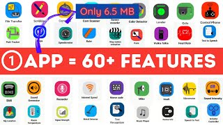 🤫🤫 6.5 MB App with 60+ Features | Amazing useful Android mobile phone application on Play Store screenshot 1
