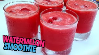 How to Make Healthy Tasty \& Delicious Watermelon Smoothie || Quick \& Easy Watermelon Smoothie Recipe