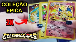 14 cartas lendárias de celebrações - todas brilhantes pokemon