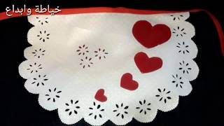 مشروع مئزر المطبخ بجلد بماكنة سنجار Sewing of kitchen apron