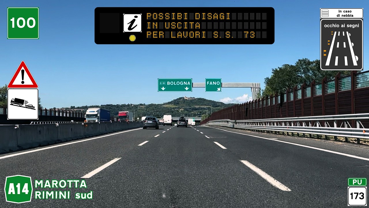 A14 | Autostrada Adriatica | MAROTTA MONDOLFO - RIMINI SUD