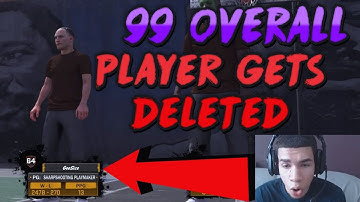 OMG First 99 Overall MyPlayer gets Deleted | Retires from NBA 2K18