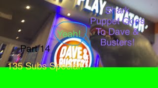 Shark Puppet Goes To Dave & Busters! (Part 14) 135 Subs Special!
