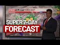 Super 7 Day Forecast: Chance of storms Wednesday