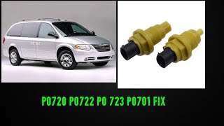 2005 Dodge Caravan Town and Country po720 p0722 po723 p0701