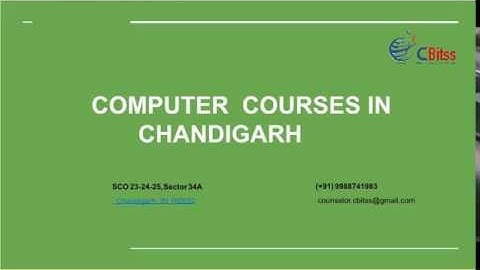 Computer Courses In Chandigargh - CBitss Technologies