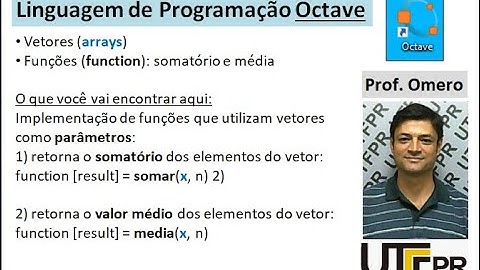 [Octave] Aula 54: Funções - Vetores (arrays), Somatório e média
