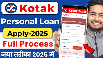 Kotak Mahindra Bank Se Loan Kaise Le 2025 - Kotak Bank Se Loan Kaise Le