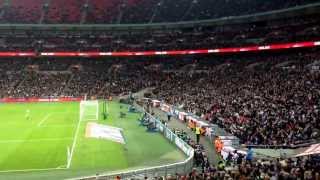 Mexican Wave at Wembley - England Vs. Denmark