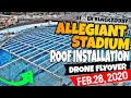 Allegiant Stadium Roof Installation Progress 2/28/2020
