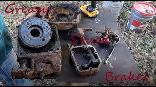 Abandoned Backhoe Brake Repair Case 580c Part 6