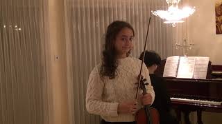 Rebecca Chernavsky, violin. Spanish Symphony by Lalo, and Allemande by Bach.