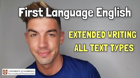 iGCSE First Language English - Extended Writing Response - All text types and their features!
